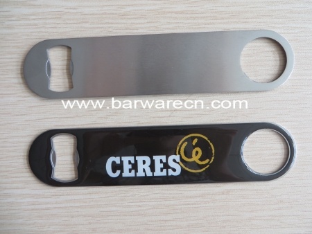 Personalized Metal Bar Bottle Opener With Epoxy Logo 