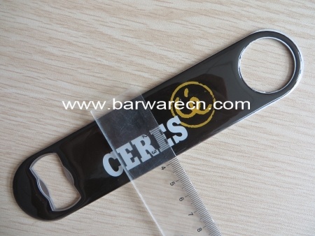 Personalized Metal Bar Bottle Opener With Epoxy Logo 