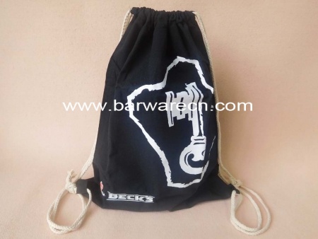 Custom High Quality Small Canvas Drawstring Bag With Printing Logo 