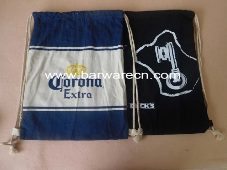 Custom High Quality Small Canvas Drawstring Bag With Printing Logo 