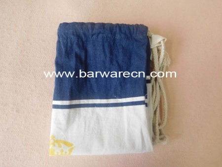 Custom High Quality Small Canvas Drawstring Bag With Printing Logo 