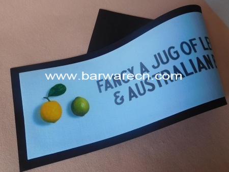 custom rubber drip bar counter mat with best quality 