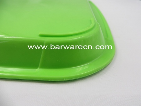 Personalised anti slip rectangle plastic bar food serving tray 