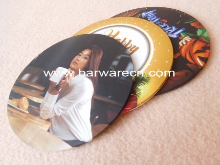 Promotional gift rubber round cup mat coaster a souvenir 