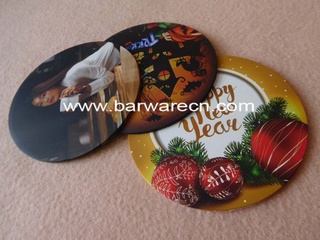 Promotional gift rubber round cup mat coaster a souvenir 