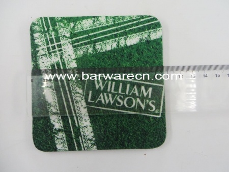 Promotional custom rubber felt cup coaster for bulk wholesale 