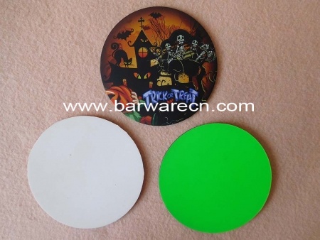 Promotional gift rubber round cup mat coaster a souvenir 