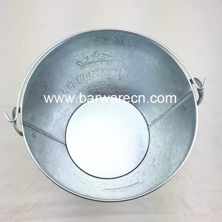 Custom galvanized metal steel  beer ice bucket with handle for bar using 