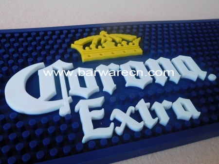 Wholesale price anti slip pvc logo bar rail mats with printing logo 