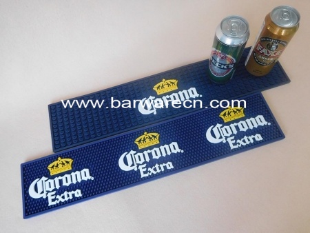 Wholesale price anti slip pvc logo bar rail mats with printing logo 