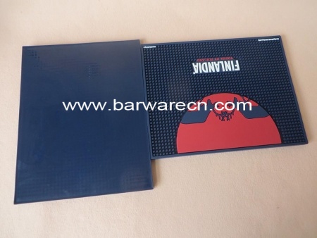 New personalized 3D red bull pvc bar runners embossed logo 