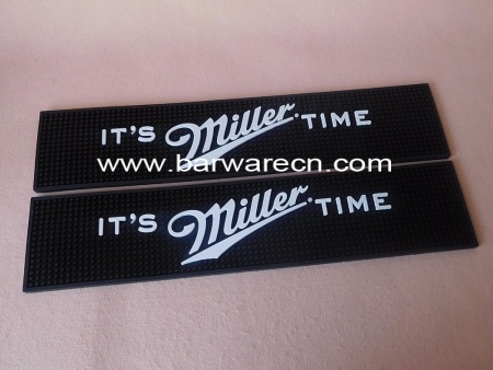 High quality custom 3D logo pvc bar beer drip mat 