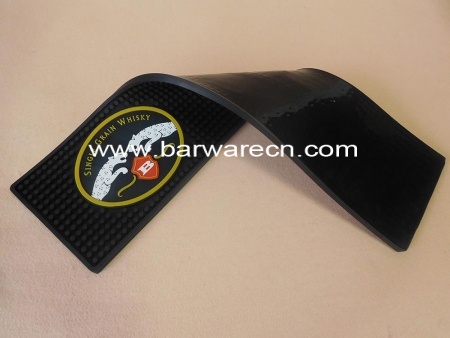 Personalized logo soft pvc bar rail mat in China 