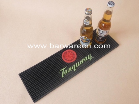 personalised pvc bar drip rail mat with full color printing logo 