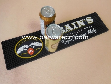 Personalized logo soft pvc bar rail mat in China 