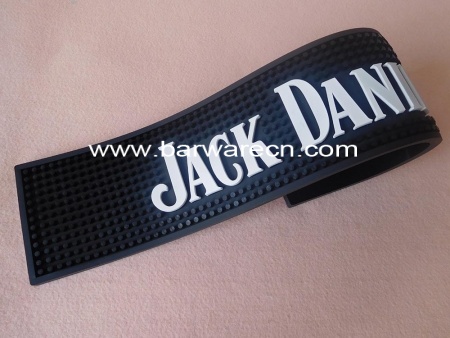 Black PVC Jack Daniels Bar Service Mat 