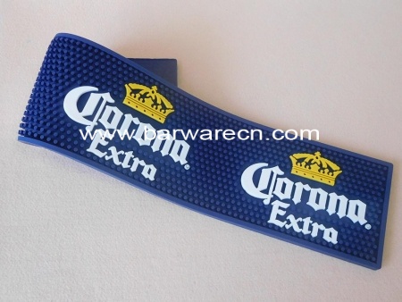 Wholesale price anti slip pvc logo bar rail mats with printing logo 