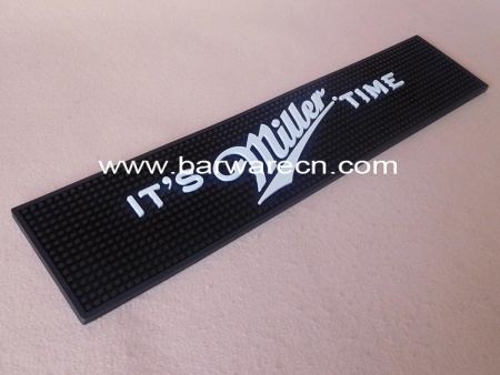 High quality custom 3D logo pvc bar beer drip mat 