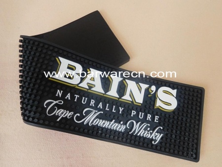 Personalized logo soft pvc bar rail mat in China 