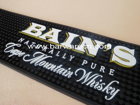 Personalized logo soft pvc bar rail mat in China 