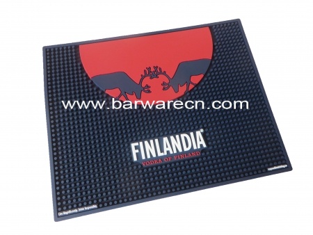 New personalized 3D red bull pvc bar runners embossed logo 