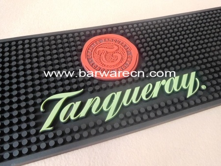 personalised pvc bar drip rail mat with full color printing logo 