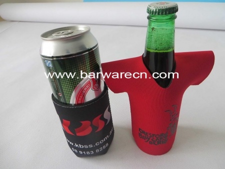 Neoprene beer bottle cooler with printing logo 