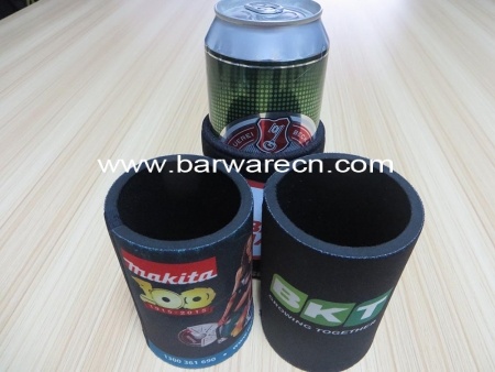 Best selling full color printing neoprene bottle stubby holder 