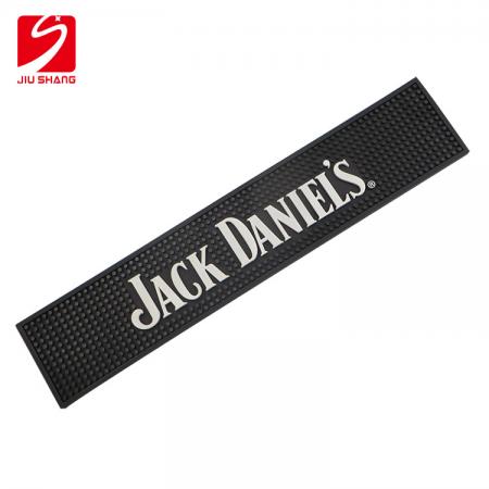 Black PVC Jack Daniels Bar Service Mat 