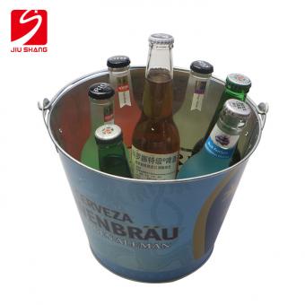 Tin Plate Ice Bucket With Bottle Opener