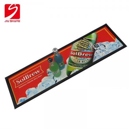 Custom Nitrile Rubber Bar Spill Mat With Non Woven Fabric 