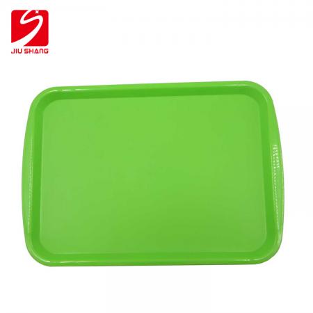 Personalised anti slip rectangle plastic bar food serving tray 