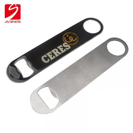 Personalized Metal Bar Bottle Opener With Epoxy Logo 