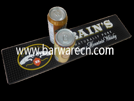 Personalized logo soft pvc bar rail mat in China 