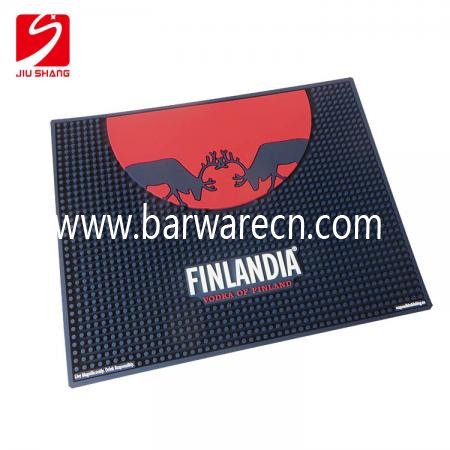 New personalized 3D red bull pvc bar runners embossed logo 