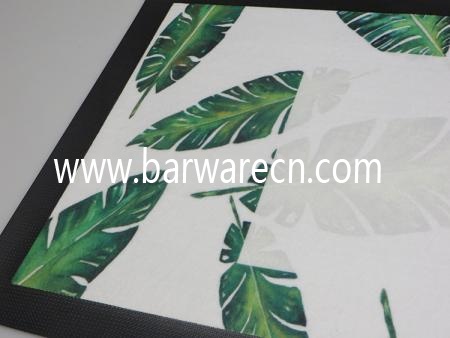 Colorful Printed Wetstop Nitrile Rubber Bar Mat 