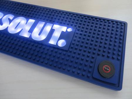 LED PVC Bar Drip Mat With Customized Logo 