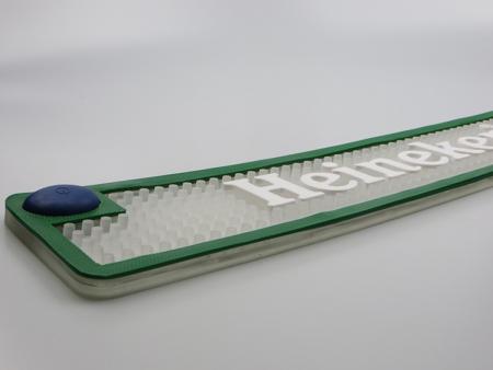 3D Embossed Logo Printed LED PVC Bar Mat 