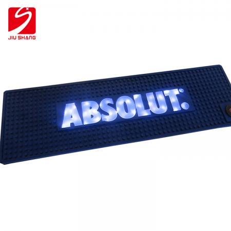 LED PVC Bar Drip Mat With Customized Logo 