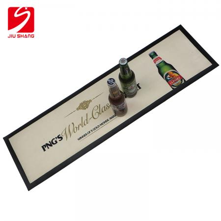 Full Color Printed Bar Mat with Nitrile Non-slip Backing 