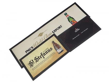 Full Color Printed Bar Mat with Nitrile Non-slip Backing 