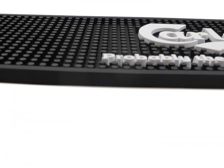 Personalized Spill Mat with Black Rubber Base 