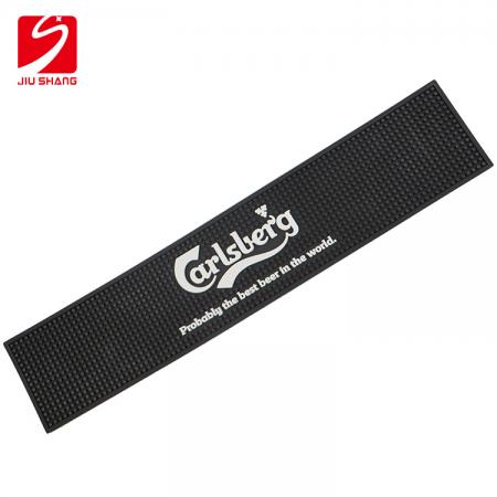 Personalized Spill Mat with Black Rubber Base 