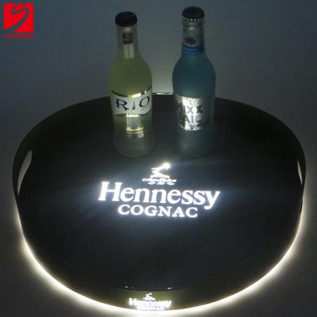 Non Skid Durable LED Bar Serving Tray 