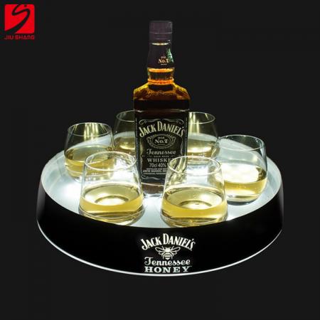 OEM Logo Printing LED Plastic Beer Tray 