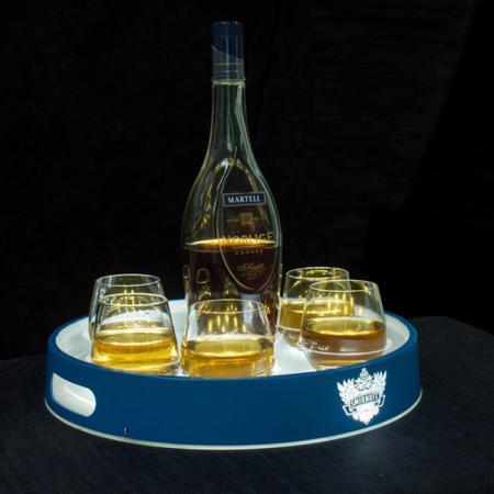 LED Plastic Beer Serving Tray for Glasses 