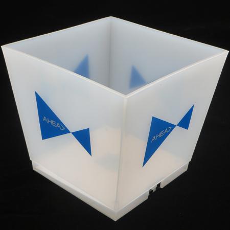 White Light Led Bucket With Epoxy Logo 