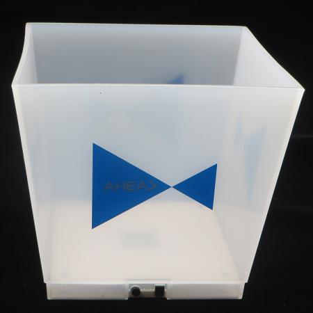 White Light Led Bucket With Epoxy Logo 