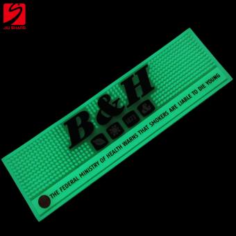 Green Light Glowing Rubber Mat