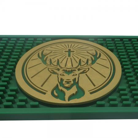 Green Durable PVC Beer Drip Bar Mat 